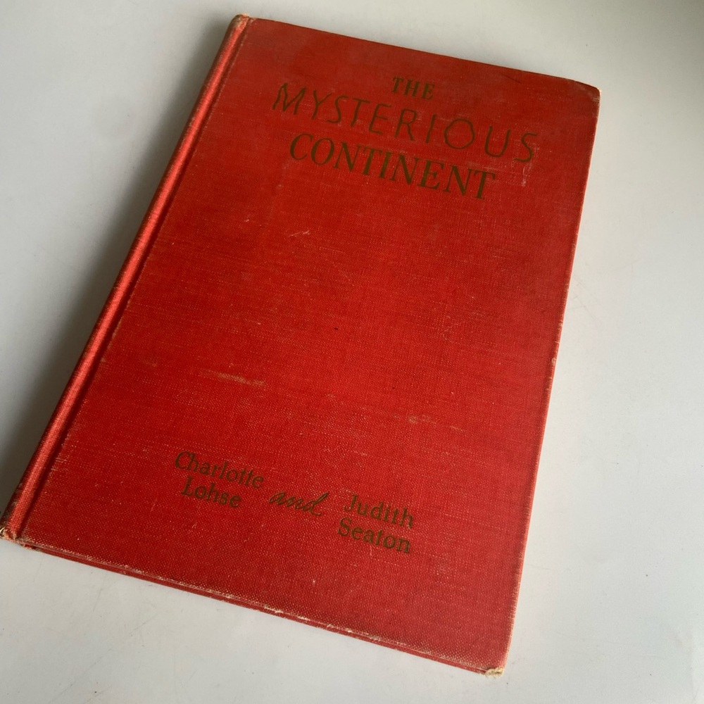 The Mysterious Continent Vintage Book with Maps